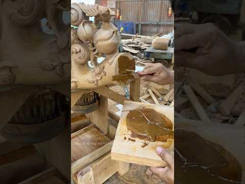 Cách Lắp cột ghế gỗ gõ đỏ ..