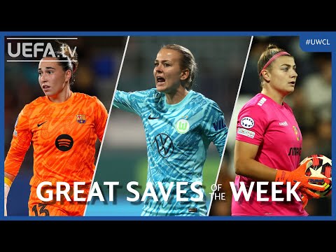 #UWCL Great Saves Matchday 1 & 2 | Coll, Frohms, Schlüter...