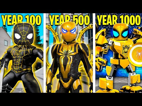 1000 YEARS As GOLDEN SPIDERMAN! (Roblox)