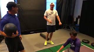 Vean como lo dan todo entrenando en el gimnasio 2 pros del PGA Tour