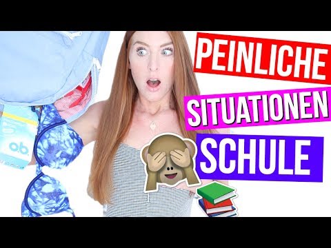 12 PEINLICHE SITUATIONEN IN DER SCHULE DIE MÄDCHEN KENNEN! | LaurenCocoXO