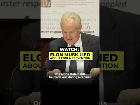 WATCH: Elon Musk lied about Ebola prevention