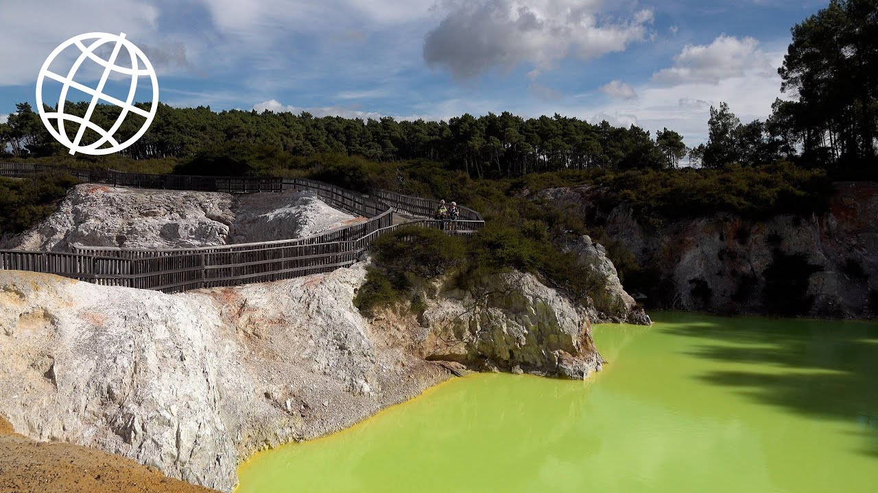 Rotorua Geothermal Area, New Zealand in 4K Ultra HD