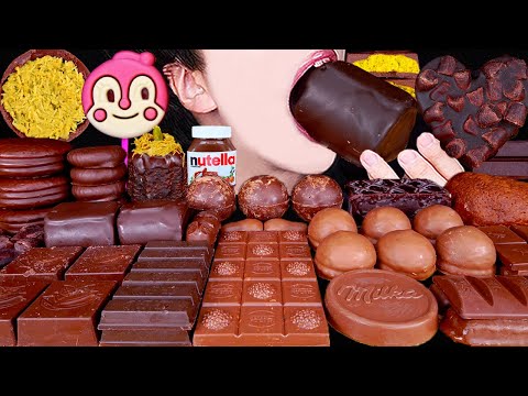 ASMR DUBAI CHOCOLATE ICE CREAM KITKAT NUTELLA DESSERT MUKBANG 두바이 초콜릿 먹방 ドバイチョコレート 咀嚼音 EATING SOUNDS