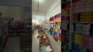 I think a part of my inner child gets excited every time I see walls filled with yarn 🥹🧶 #crochet
