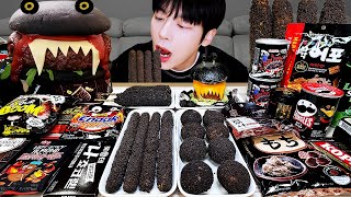 ASMR MUKBANG | 직접 만든 갤럭시 꿀젤리 블랙 디저트 아이스크림 먹방 & 레시피 DESSERT GALAXY HONEY JELLY CANDY