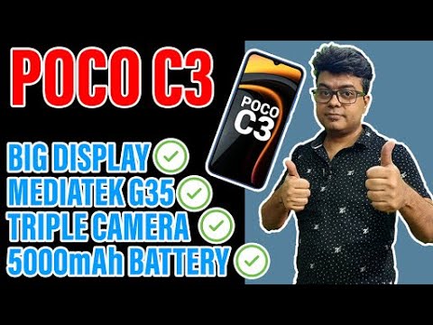 (ENGLISH) Poco C3 - Budget Killer Phone With 3 GB RAM - Triple Camera - Starts at Rs. 7499 - Giveaway