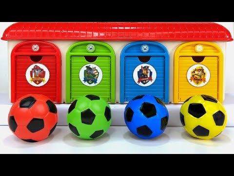 Oddly ASMR Garage | How I Made Rainbow Beads and Princesses in 4 Colors Soccer Balls Satisfying