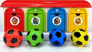 Oddly ASMR Garage | How I Made Rainbow Beads and Princesses in 4 Colors Soccer Balls Satisfying