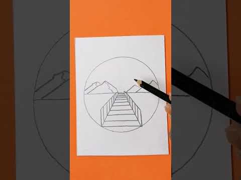 ✅ Como Dibujar un PAISAJE Natural a Lapiz Blanco y Negro - Dibujos de Paisajes ⭐ Easy Art