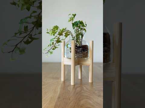 Making Round Dowels with a Router | DIY Plant Stand #shorts #woodworking #diy