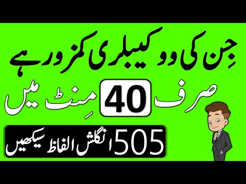 505 Vocabulary Words with Urdu Meanings for Daily Use | AQ English