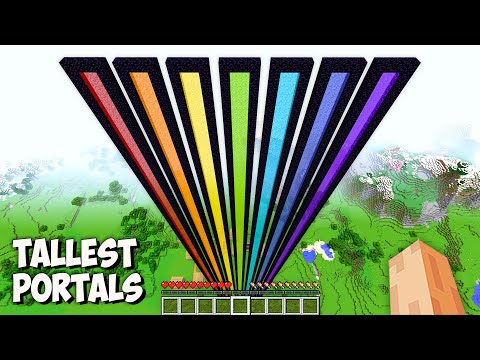 I found THE TALLEST PORTAL in Minecraft! This is THE BIGGEST SECRET PORTAL!