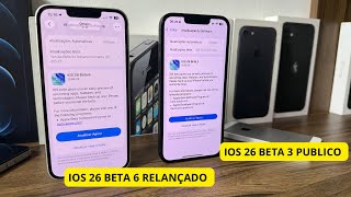 IOS 26 BETA 3 LIBERADO E BETA 6 RELANÇADO! NOVIDADES.