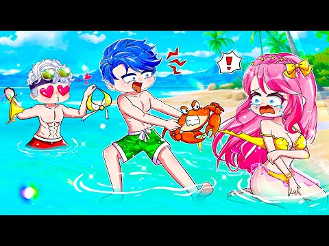 Oh tidak! Bikini Anna Robek - Alex Bantu Anna - Pervert At Beach| Gacha Life | Rainbow Z Indonesia