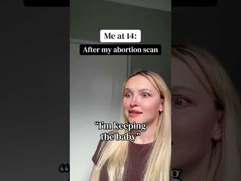 Me at 14 after my abortion scan #omg #mom #teenmom