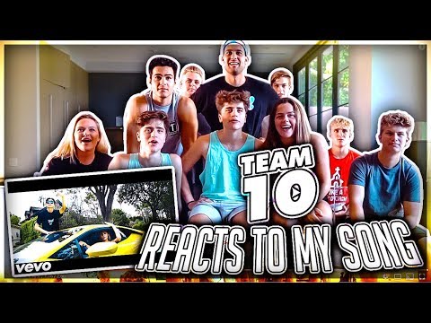 TEAM 10 FINALLY REACTS TO MY MUSIC VIDEO