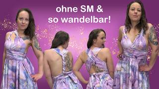 Das wandelbarste Kleid nähen ✂️ komplett ohne Schnittmuster!