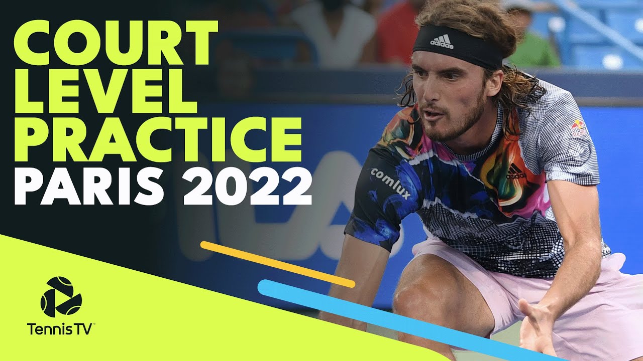 Djokovic, Tsitsipas, Ruud, Rublev, Murray, Fritz & More Court-Level Practice | Paris 2022￼