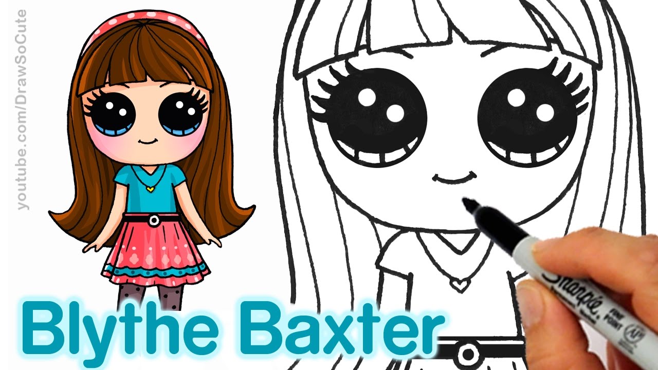 How to Draw Blythe Baxter step by step Cute and Easy - Littlest Pet Shop