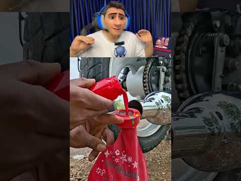 Egzoz Boyalı Balon Şişirir Mi? 🎈💨🏍️