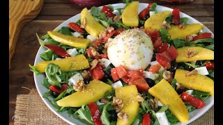 Burrata y mango: UNA ENSALADA DE CONTRASTES 😍