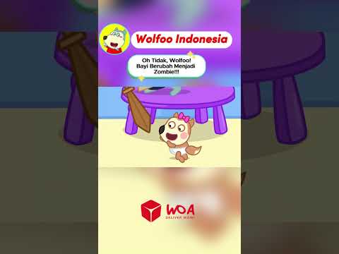 Oh Tidak, Wolfoo! Bayi Berubah Menjadi Zombie!!! #wolfoo #wolsfooindonesia #shorts