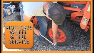 BACK YARD MECHANICS - KIOTI CK25 WHEEL & TIRE SERVICE