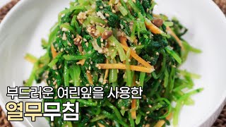 열무 이렇게도 먹으니 아주 꿀맛입니다! 여린잎을 사용한 열무 무침 레시피