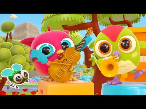 Canciones para niños. Dibujo infantil de Búho HopHop. Dibujos animados en español