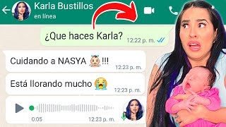 Hablando con Karla Bustillos❤️ En WHATSAPP (Me Responde) 😳😲