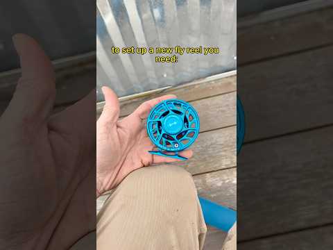Fly fishing reel setup 🐠✔️🎣 #fishingtips