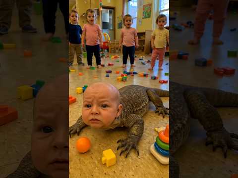It's just a baby lizard #baby #lizard #funny #meme #cursed #cute #weird #bodyhorror #aiart