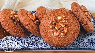GALLETAS DE NUEZ Y CANELA | Facilísimas y con muy pocos ingredientes | Mi tarta preferida