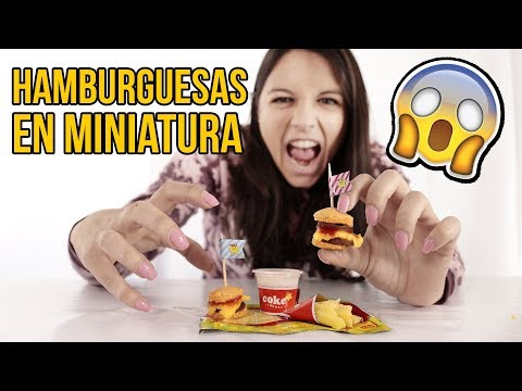 Probando las HAMBURGUESAS MÁS PEQUEÑAS DEL MUNDO