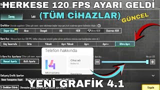 PUBG MOBİLE 4.1 YENİ 120 FPS AYARI GELDİ | 120 fps config pubg mobile bgmi