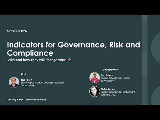 Indicators for GRC, why and how they will change your life.