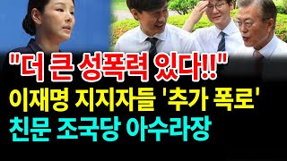 이재명 지지자들 "강미정만 피해자 아니다"... 조국당 성폭력 사건 추가 폭로 [새벽N온라인반응]