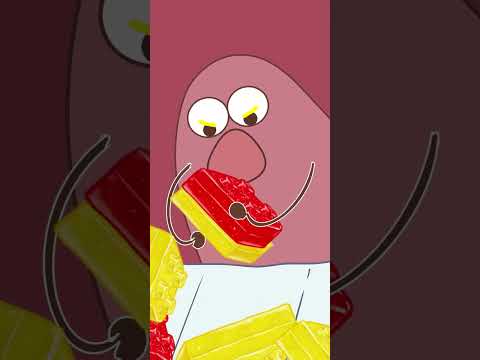 🍭 What can you make with block candy in your mouth? #积木软糖 #jelly #candy #yummy