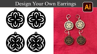 Design Your Own Earrings for a Laser Cut Project in Adobe Illustrator
