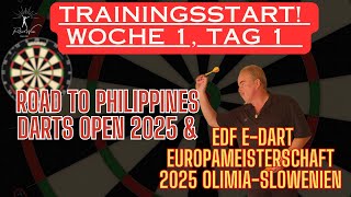 Trainingsstart! Woche 1: Mein Weg zu den Philippines Darts Open & EDF Europameisterschaft 2025