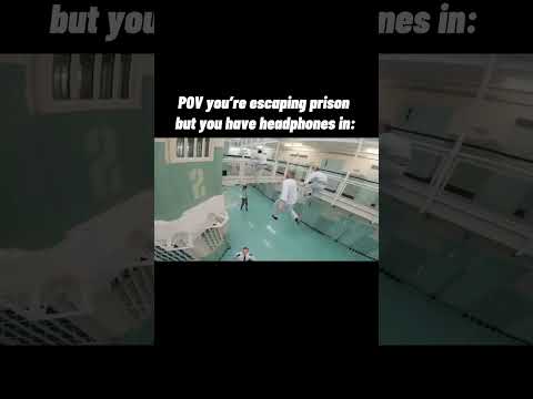 Escaping prison with headphones on be like: Video credits go to @STORROR. #shorts