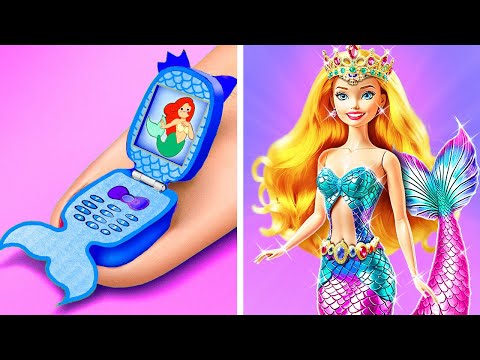 Cool DIY Gadgets For Cool Barbie Mermaid💕🧜‍♀️📱 Cheap & Funny Crafts