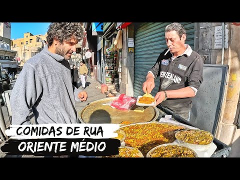 PROVANDO COMIDAS TÍPICAS NA JORDÂNIA