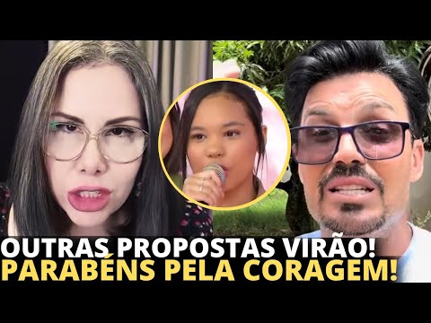 Sarah Sheeva e Flávio Amaral falam sobre Maria Marçal não aceitar cantar música secular no Teleton