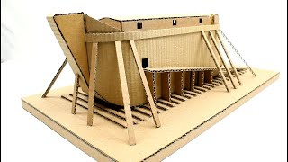 como hacer el arca de noé con cartón ( how to make noah's ark with cardboard