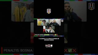 Así vivimoos el final de la tanda de penales entre Bosnia e Italia