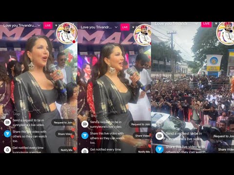 Sunny Leone Live Performance in Trivandrum | Electrifying Morning Full of Glamour