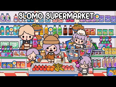 New Update! 🛒🍎 Full SLOMO SUPERMARKET Design | Toca Life World House Inspiration ✨ Toca Boca