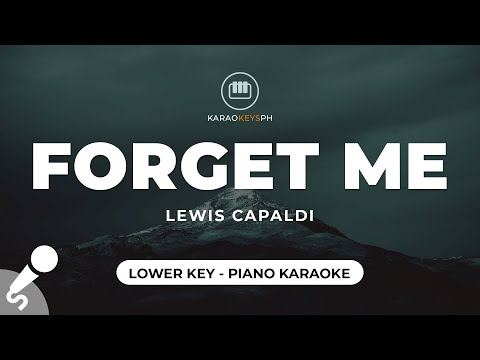 Forget Me – Lewis Capaldi (Lower Key – Piano Karaoke)